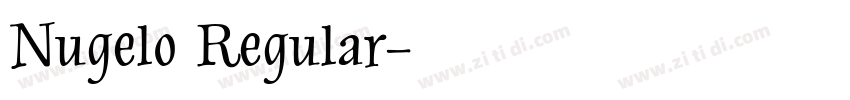 Nugelo Regular字体转换